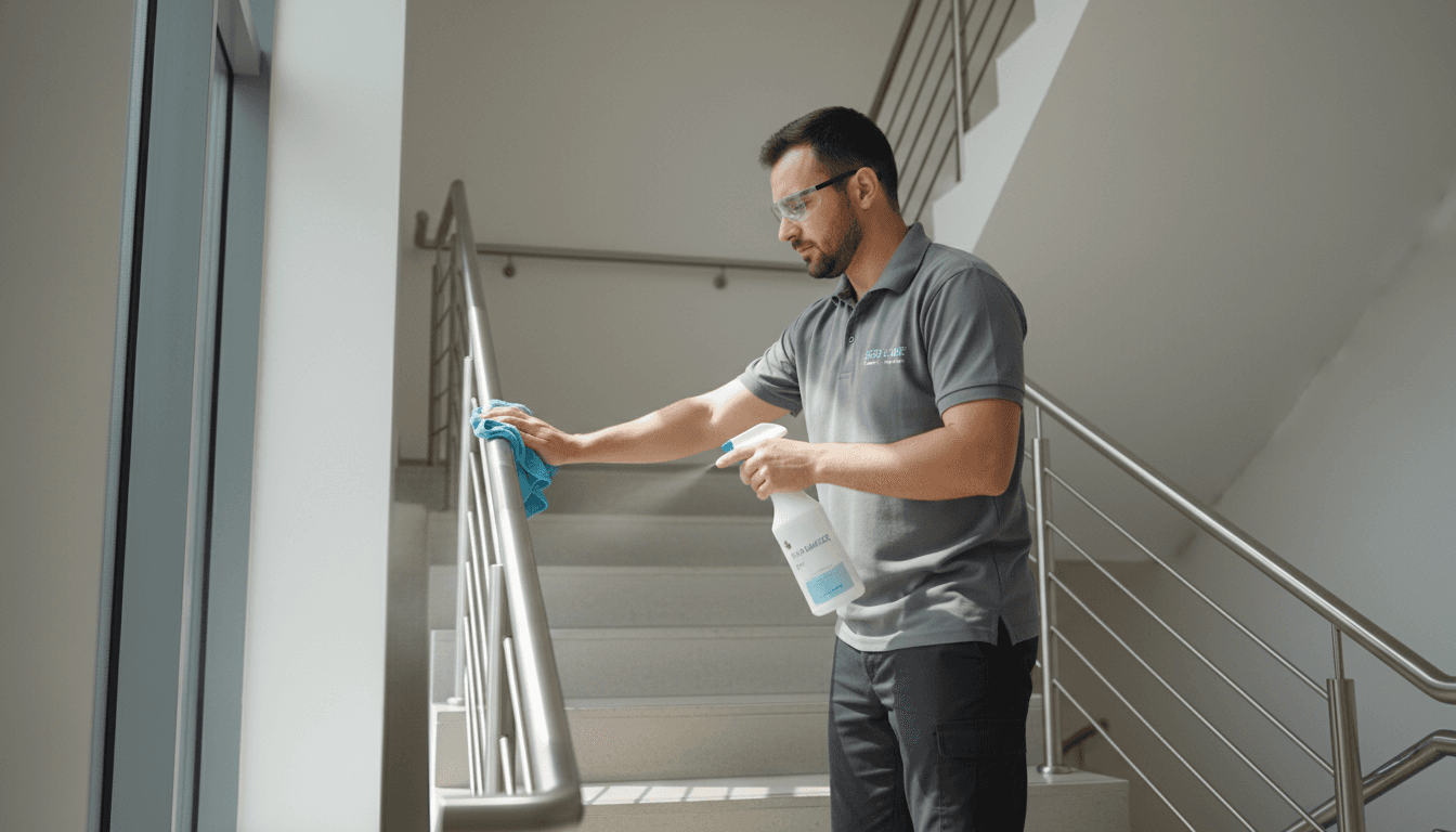 Professionelle Treppenhausreinigung in Mehrfamilienhaus